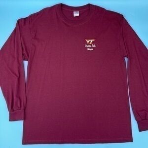 Virginia Tech Embroidered Long-Sleeve Tee